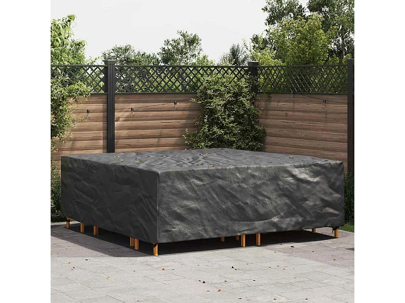 Housse pour mobilier d'extérieur Noir 220 x 220 x 70 cm 210D