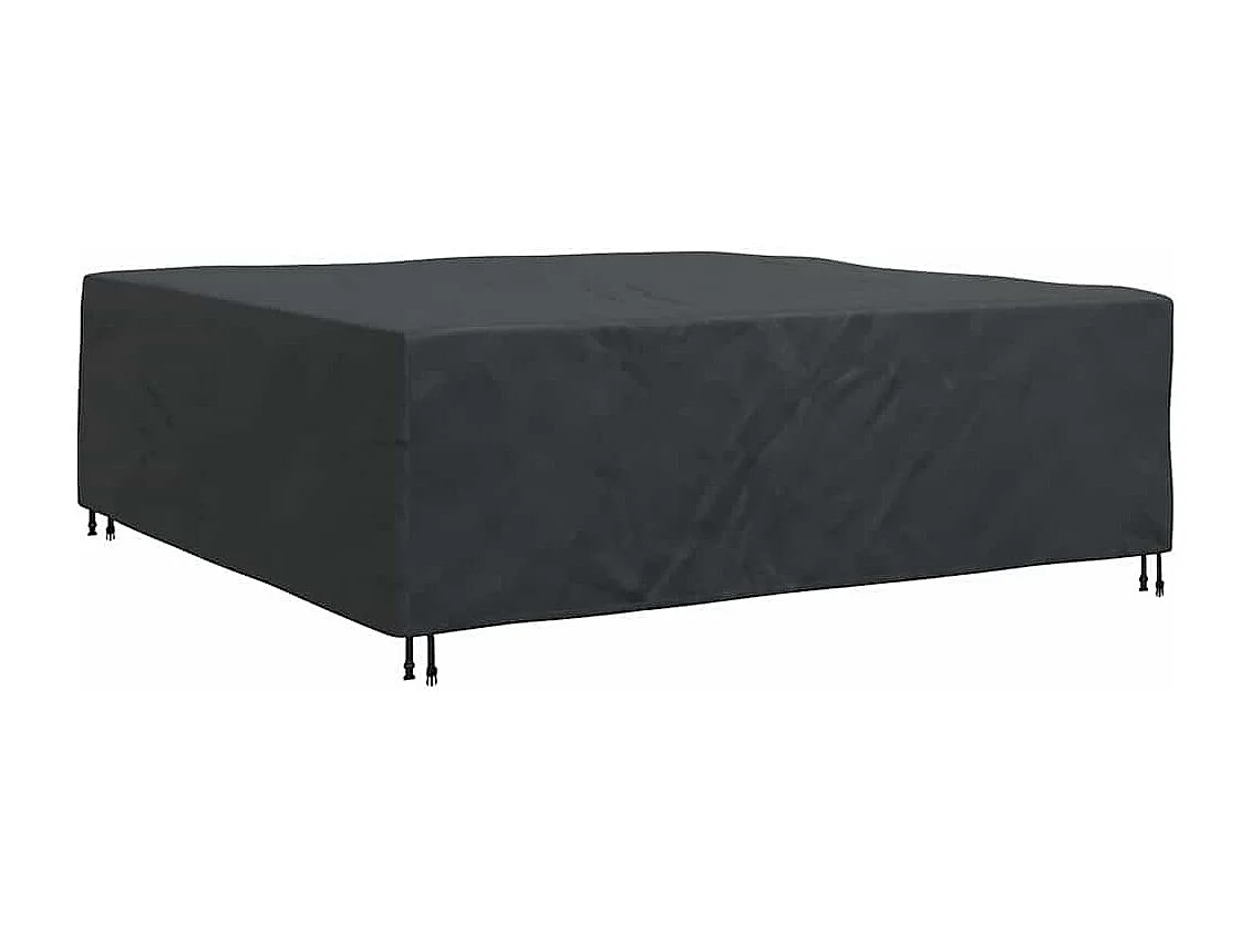 Housse pour mobilier d'extérieur Noir 220 x 220 x 70 cm 210D