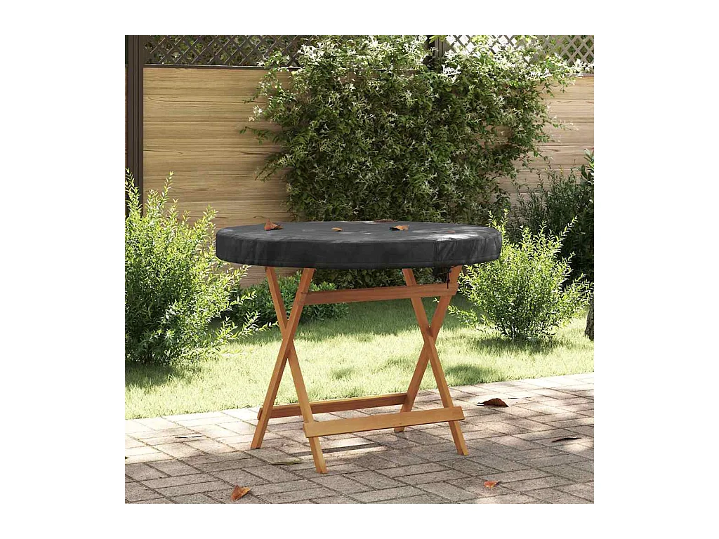 Housse de Table Extérieure Noir 112 x 112 x 10 cm Tissu 210D