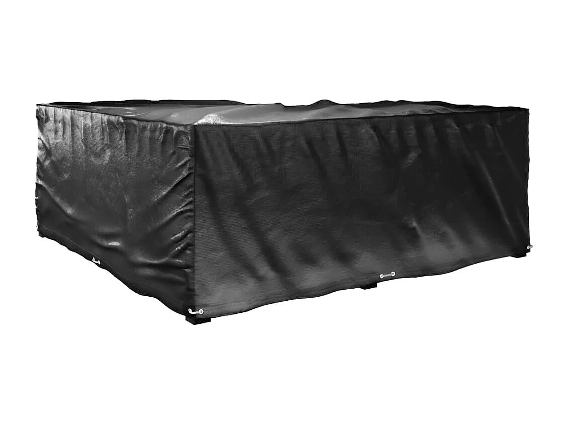 Fundas para muebles de jardín en forma de L, 2 unidades, 16 ojales