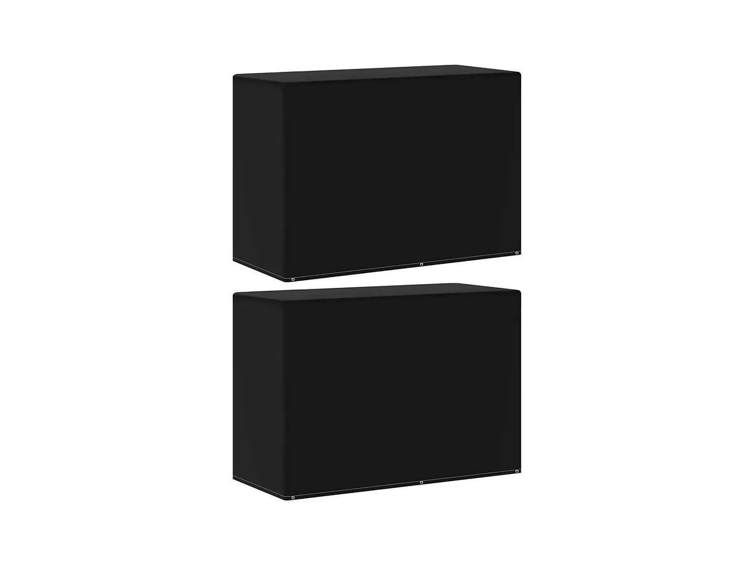 Copri mobili da giardino 2 pezzi 6 occhielli barbecue 180x80x125cm