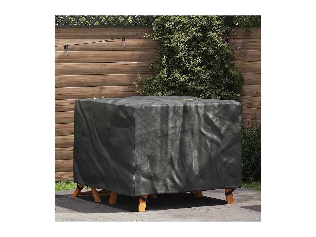 Housse pour mobilier d'extérieur Noir 113 x 113 x 73 cm 420D