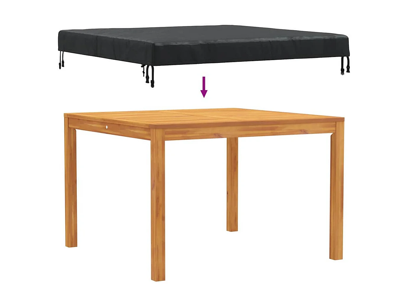 Buitenmeubelhoes 122 x 122 x 15 cm