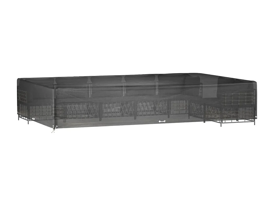 Funda para muebles de jardín 16 ojales 325x205x60cm rectangular