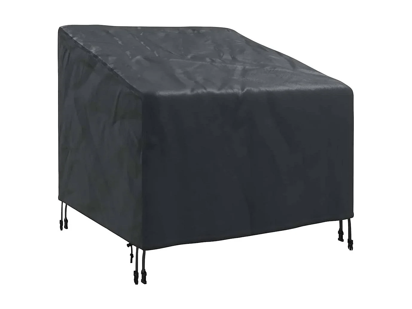 Housse de chaise de jardin Noir 90 x 90 x 50 / 75 cm Tissu 210D