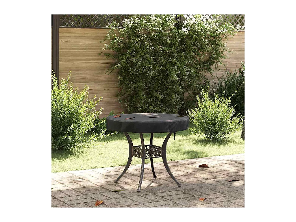 Schwarze Outdoor-Tischabdeckung 72 x 72 x 10 cm 420D-Gewebe