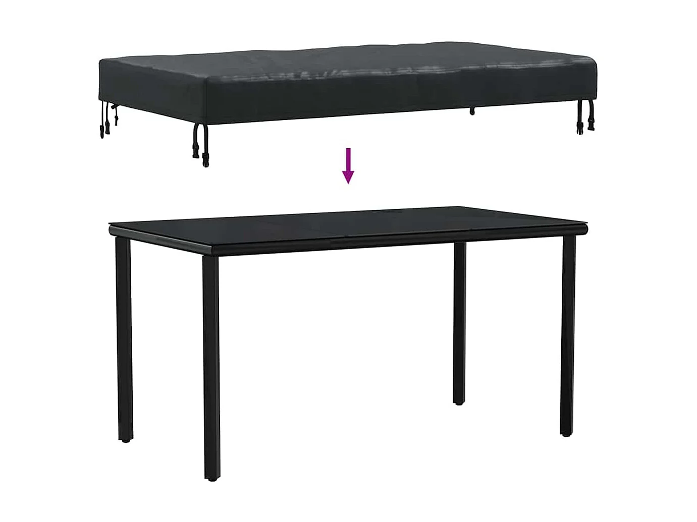 Funda para muebles de exterior 122 x 72 x 15 cm