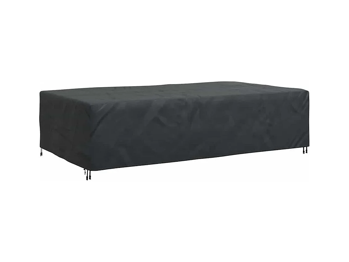 Funda para muebles de exterior negra 315 x 180 x 74 cm 210D