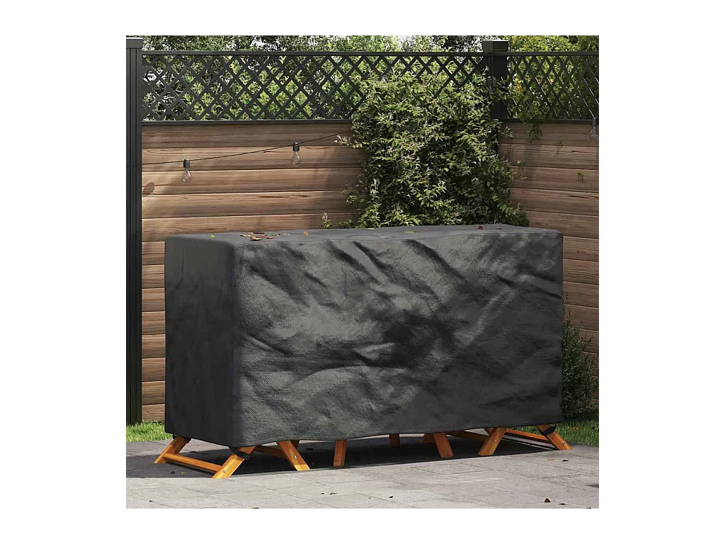 Housse pour mobilier d'extérieur Noir 180 x 70 x 90 cm 420D