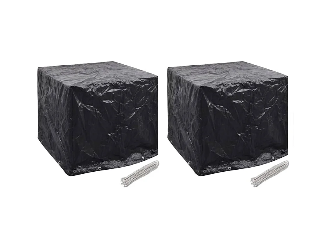 Cubierta para tanque de agua de jardín (2 unidades, 8 ojales, 116 x 100 x 120 cm)