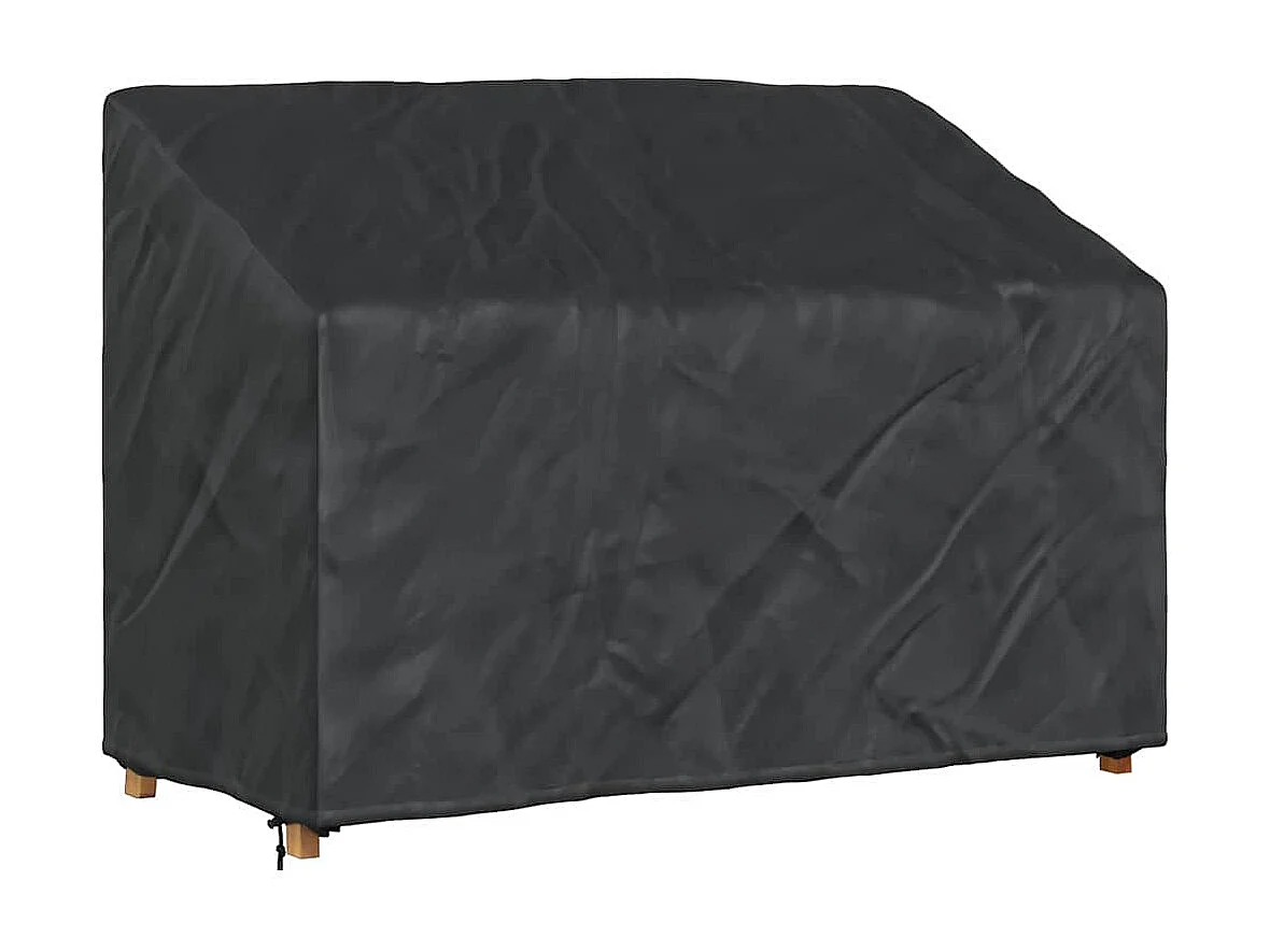 Housse de banc de jardin Noir 134 x 70 x 65 / 94 cm Tissu 600D