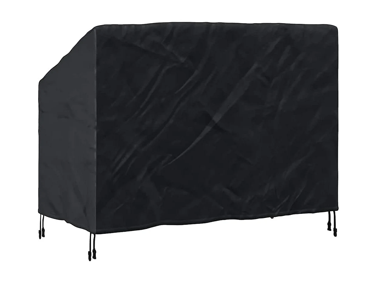 Housse de banc de jardin Noir 134 x 70 x 65 / 94 cm Tissu 600D