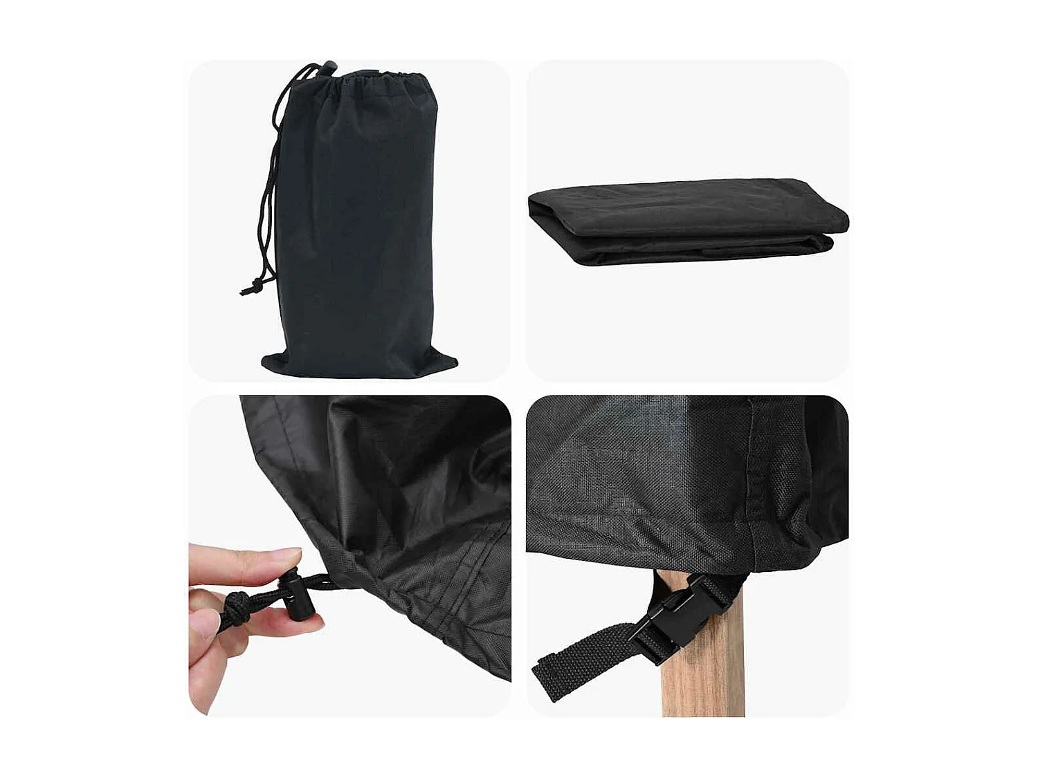 Funda para muebles de exterior 157 x 157 x 85 cm Tejido 600D