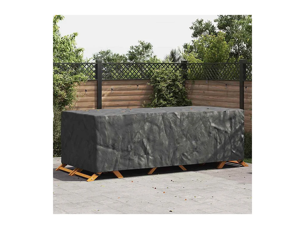 Housse pour mobilier d'extérieur Noir 300 x 110 x 70 cm 420D