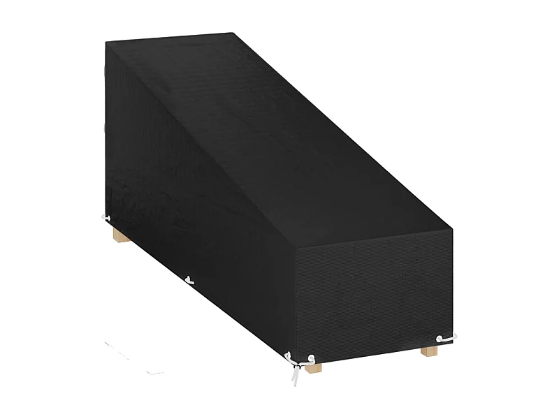 Housse de chaise longue 12 œillets 205x75x40/70 cm polyéthylène