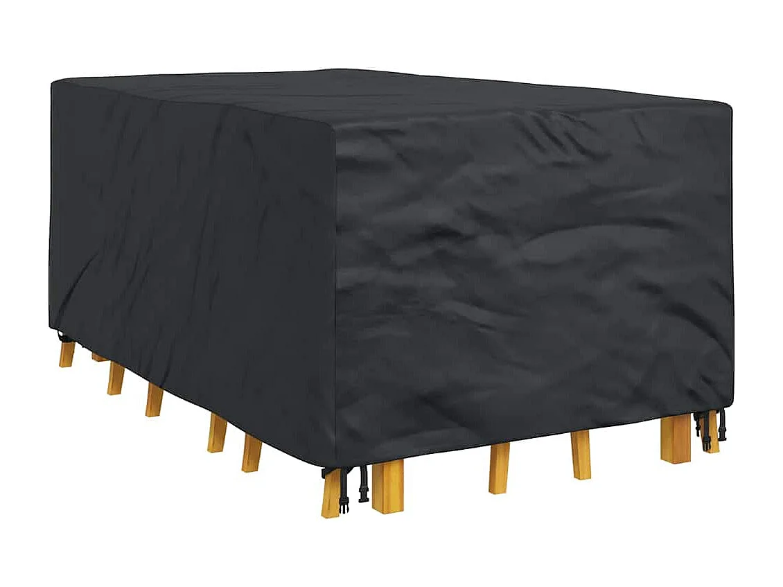 Housse pour mobilier d'extérieur Noir 143 x 225 x 90 cm 600D