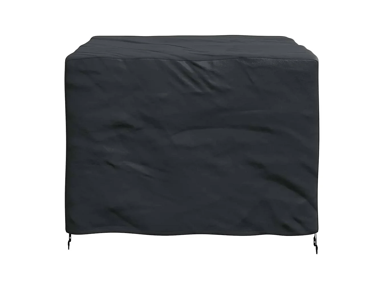 Funda para muebles de exterior negra 125 x 125 x 74 cm Tejido 420D