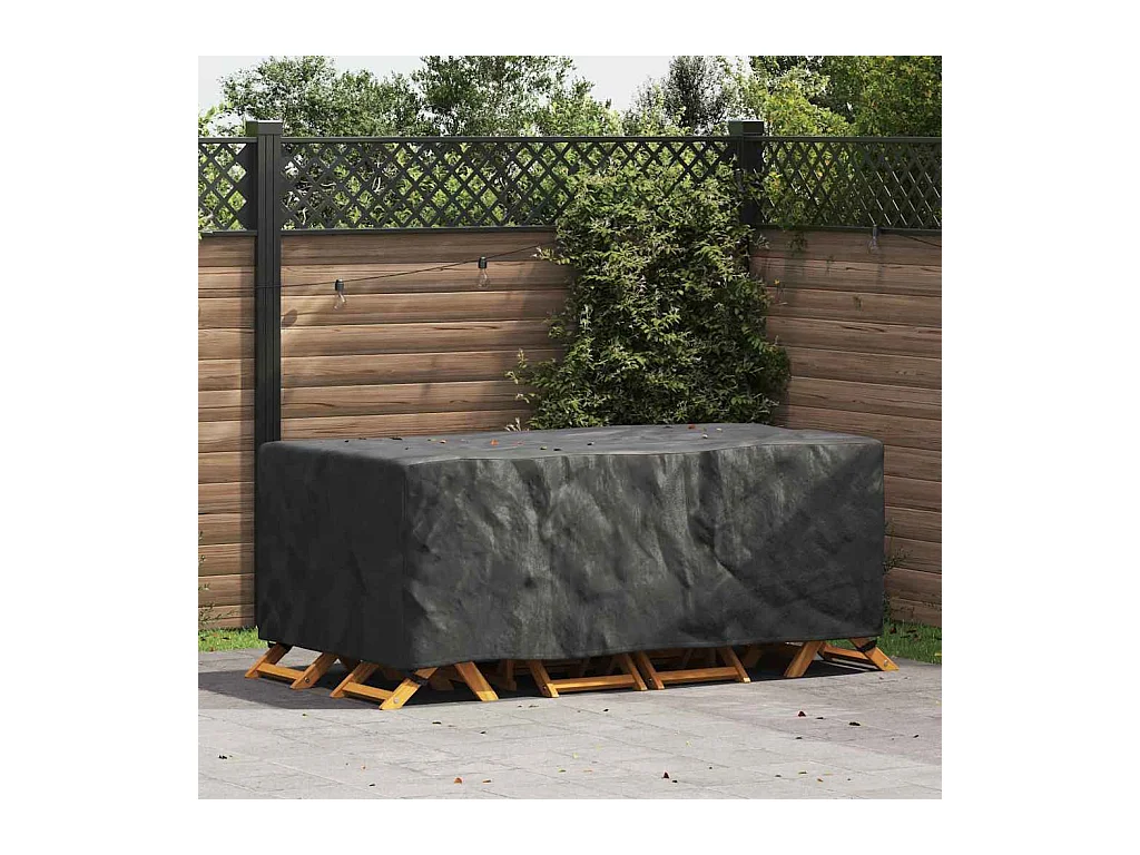 Funda para muebles de exterior negra 200 x 110 x 70 cm 420D