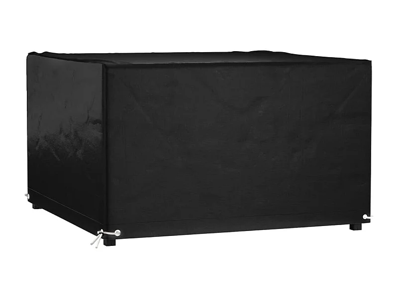 Funda para muebles de jardín con 8 ojales, 132x132x80 cm, cuadrada