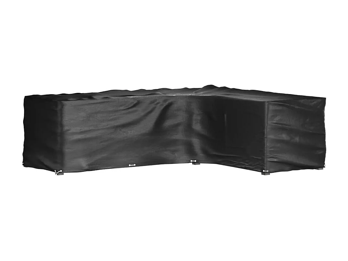 Coprimobili da giardino a forma di L, 2 pezzi, 16 occhielli