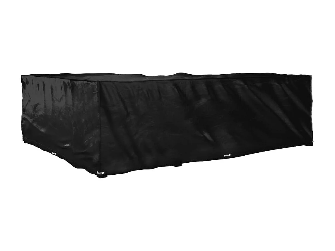 Copertura per mobili da giardino a forma di L con 16 occhielli 260x210x80cm