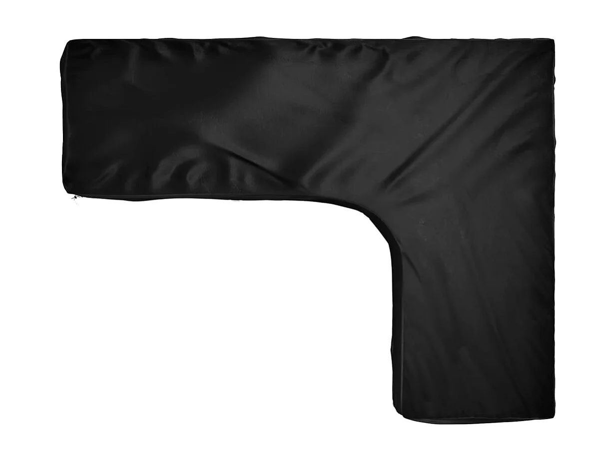 Copertura per mobili da giardino a forma di L con 16 occhielli 260x210x80cm