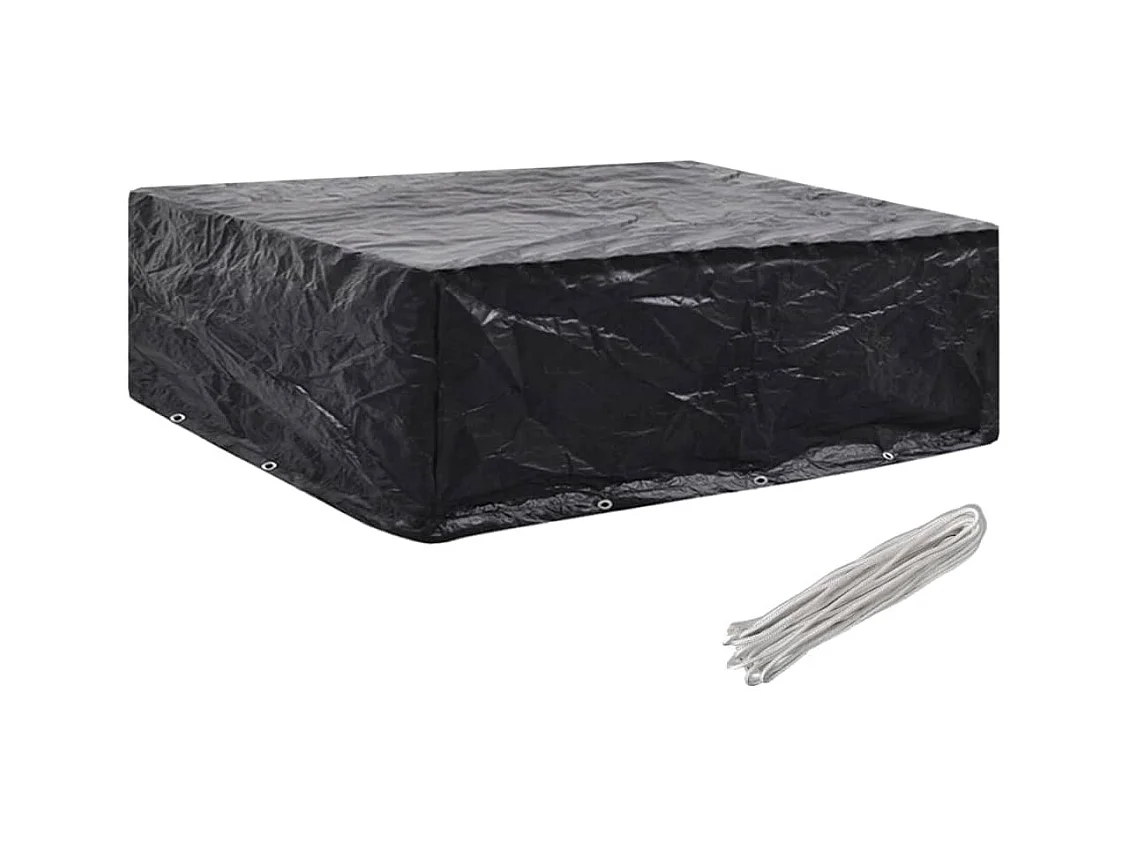 Fundas para muebles de jardín 2 uds 8 ojales 250x210x90 cm