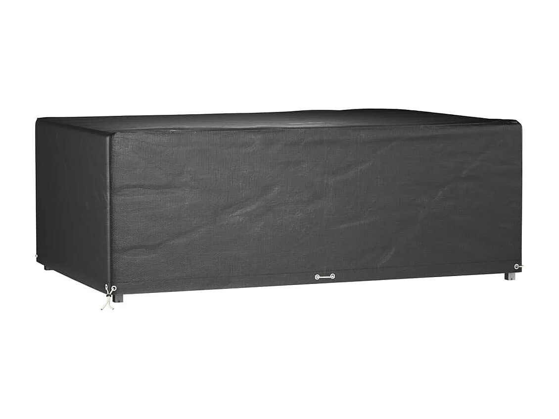 Fundas para muebles de jardín 2 piezas 12 ojales rectangulares