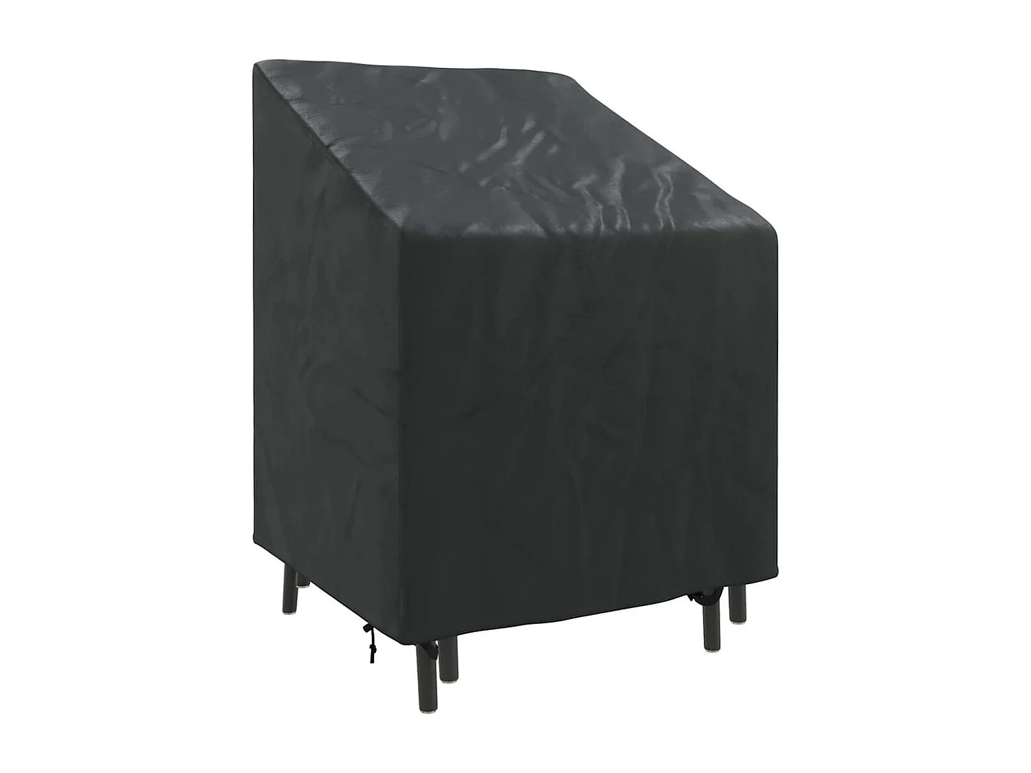 Housse de chaise de jardin Noir 75 x 78 x 65 / 100 cm Tissu 420D
