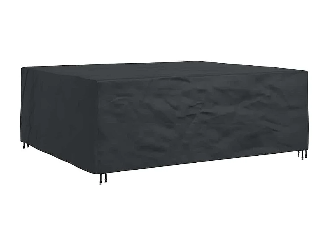 Housse pour mobilier d'extérieur Noir 300 x 250 x 100 cm 600D