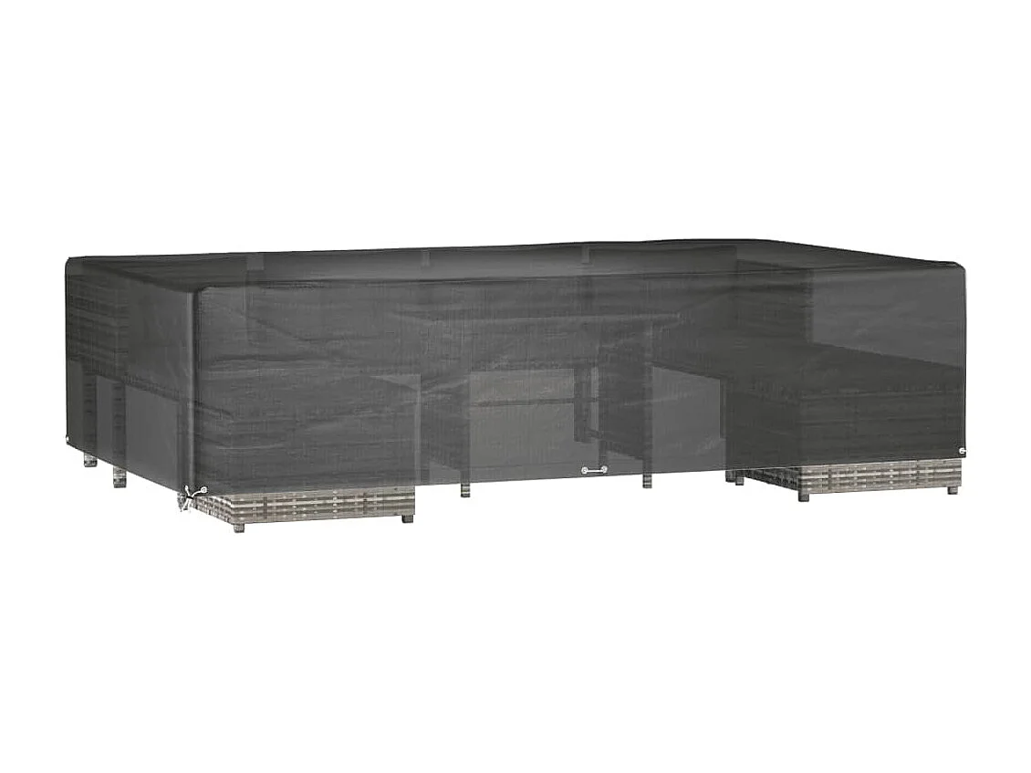 Funda para muebles de jardín 12 ojales 315x180x75cm rectangular