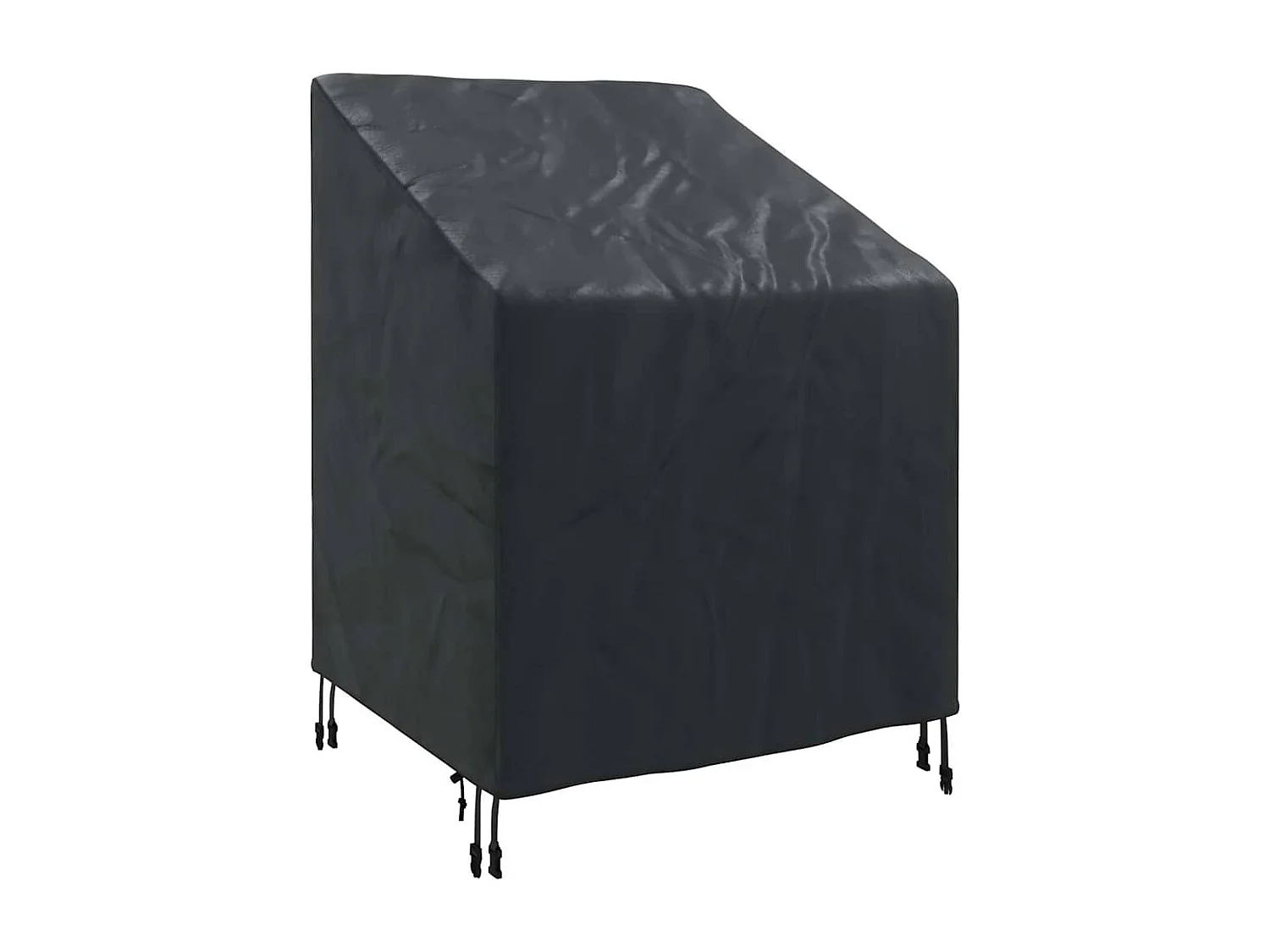 Tuinstoelhoes Zwart 75 x 78 x 65 / 100 cm 210D stof