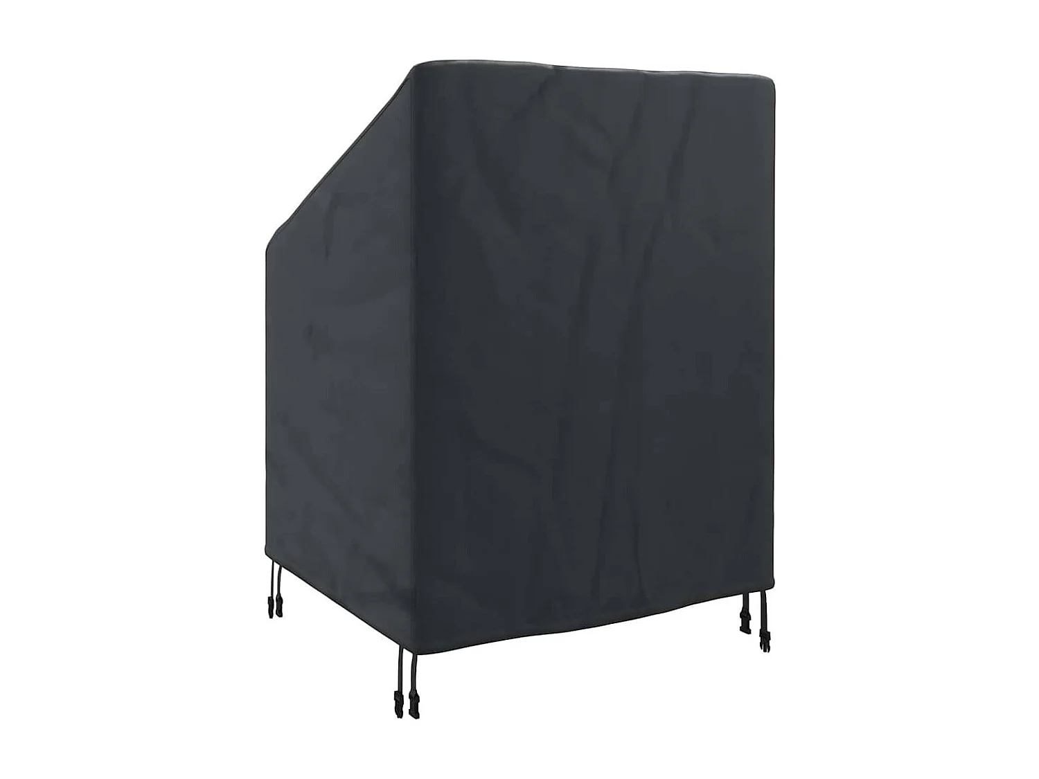 Housse de chaise de jardin Noir 75 x 78 x 65 / 100 cm Tissu 210D