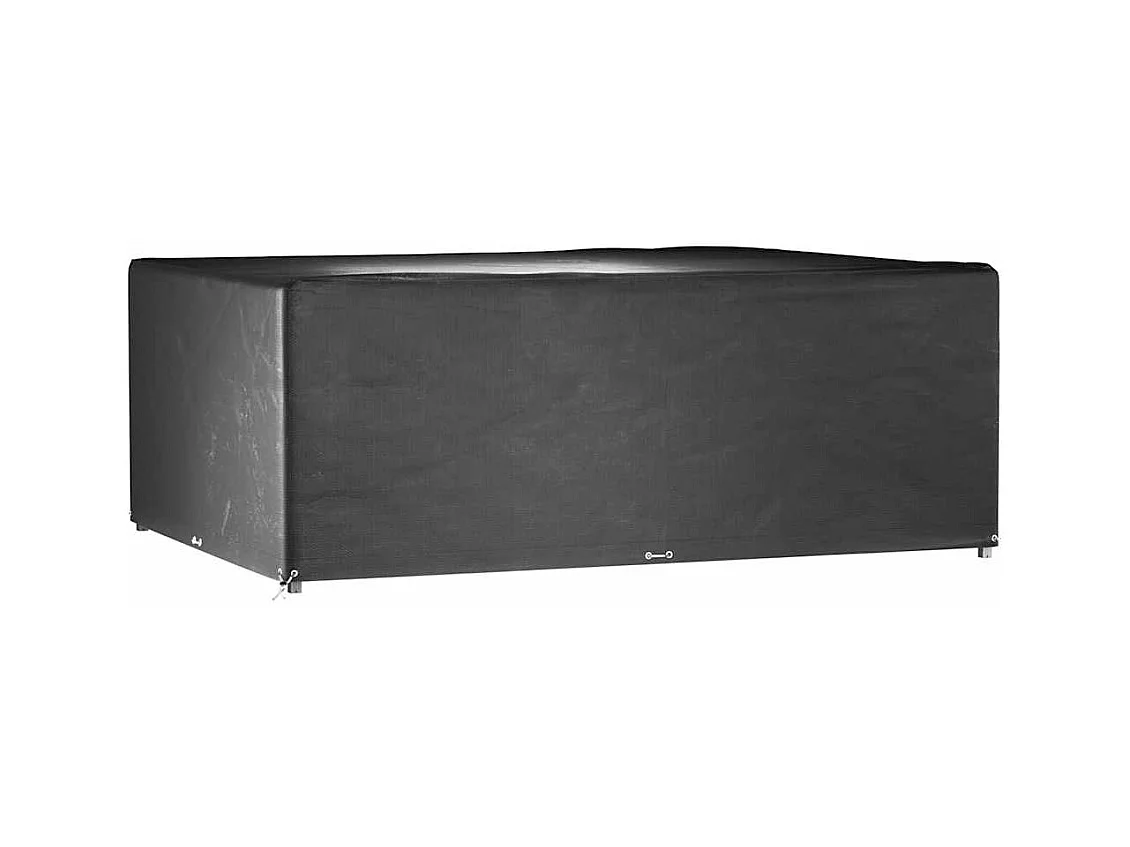 Fundas para muebles de jardín 2 piezas 16 ojales rectangulares