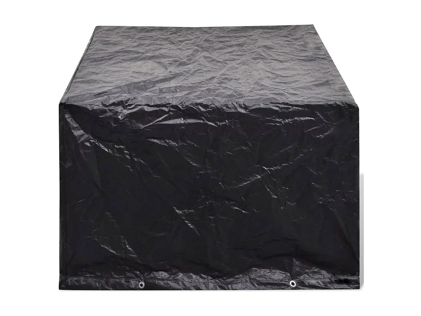 Fundas para muebles de jardín 2 uds Ratán 8 ojales 180 x 140 cm