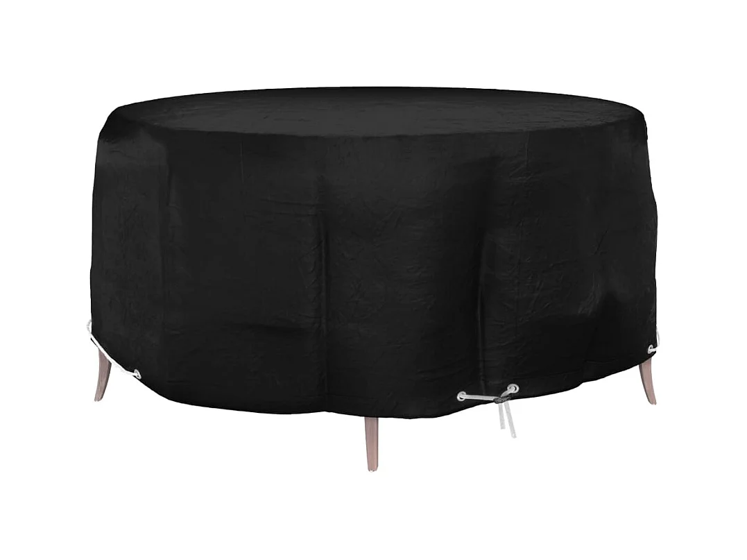 Funda para muebles de jardín con 10 ojales, Ø260x90 cm, redonda