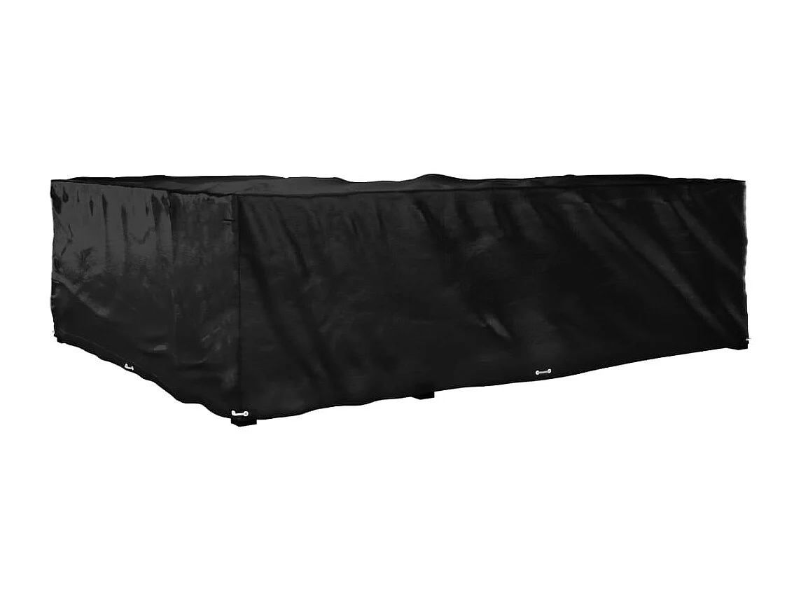 Funda para muebles de jardín en forma de L con 18 ojales 285x220x80cm