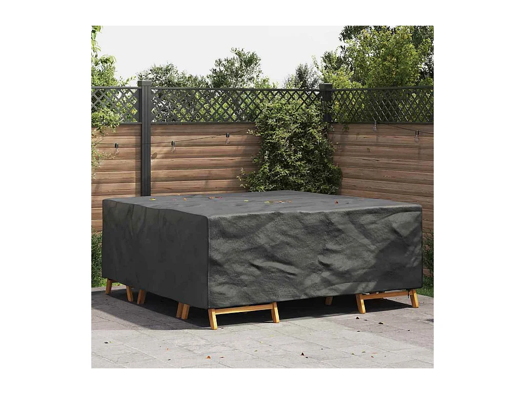 Housse pour mobilier d'extérieur Noir 200 x 200 x 90 cm 420D