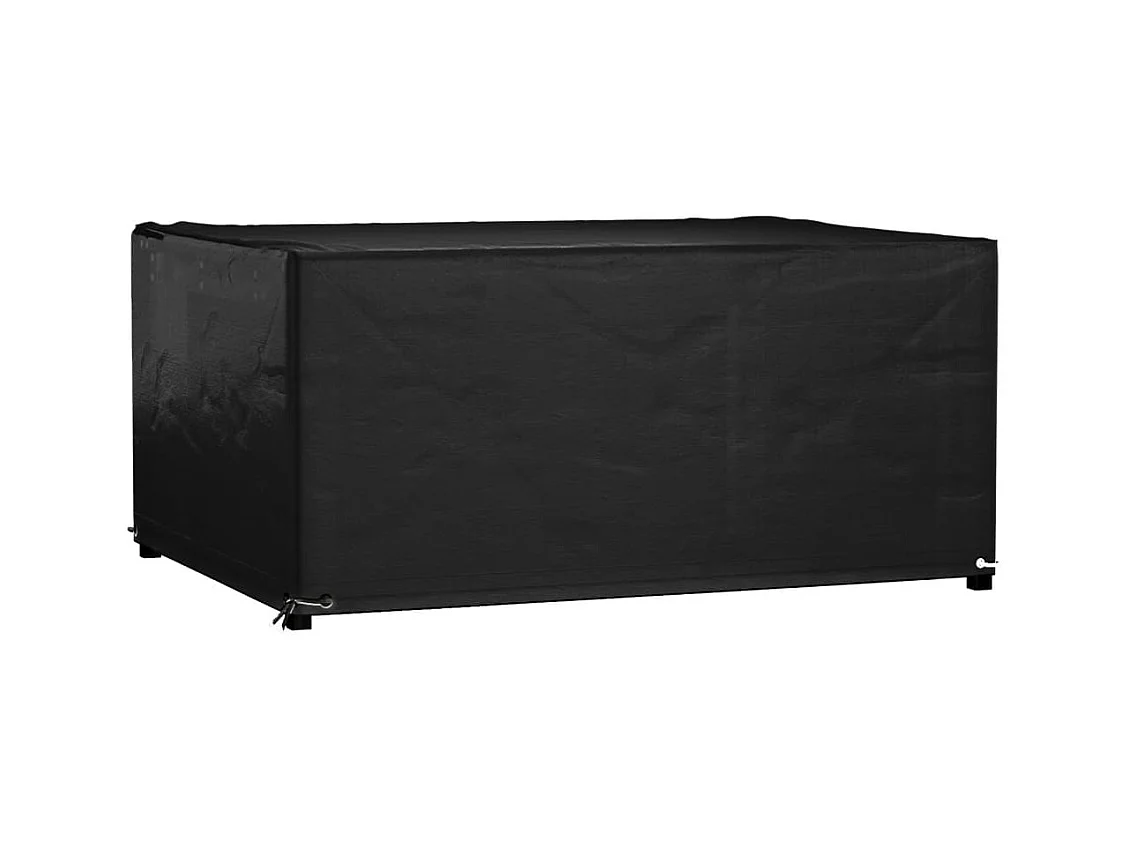 Funda para muebles de jardín con 8 ojales, 160x120x75 cm, rectangular