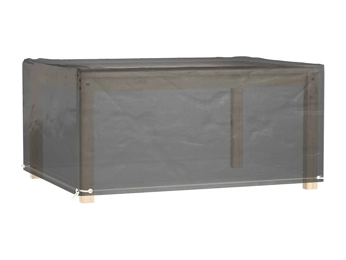 Funda para muebles de jardín con 8 ojales, 160x120x75 cm, rectangular