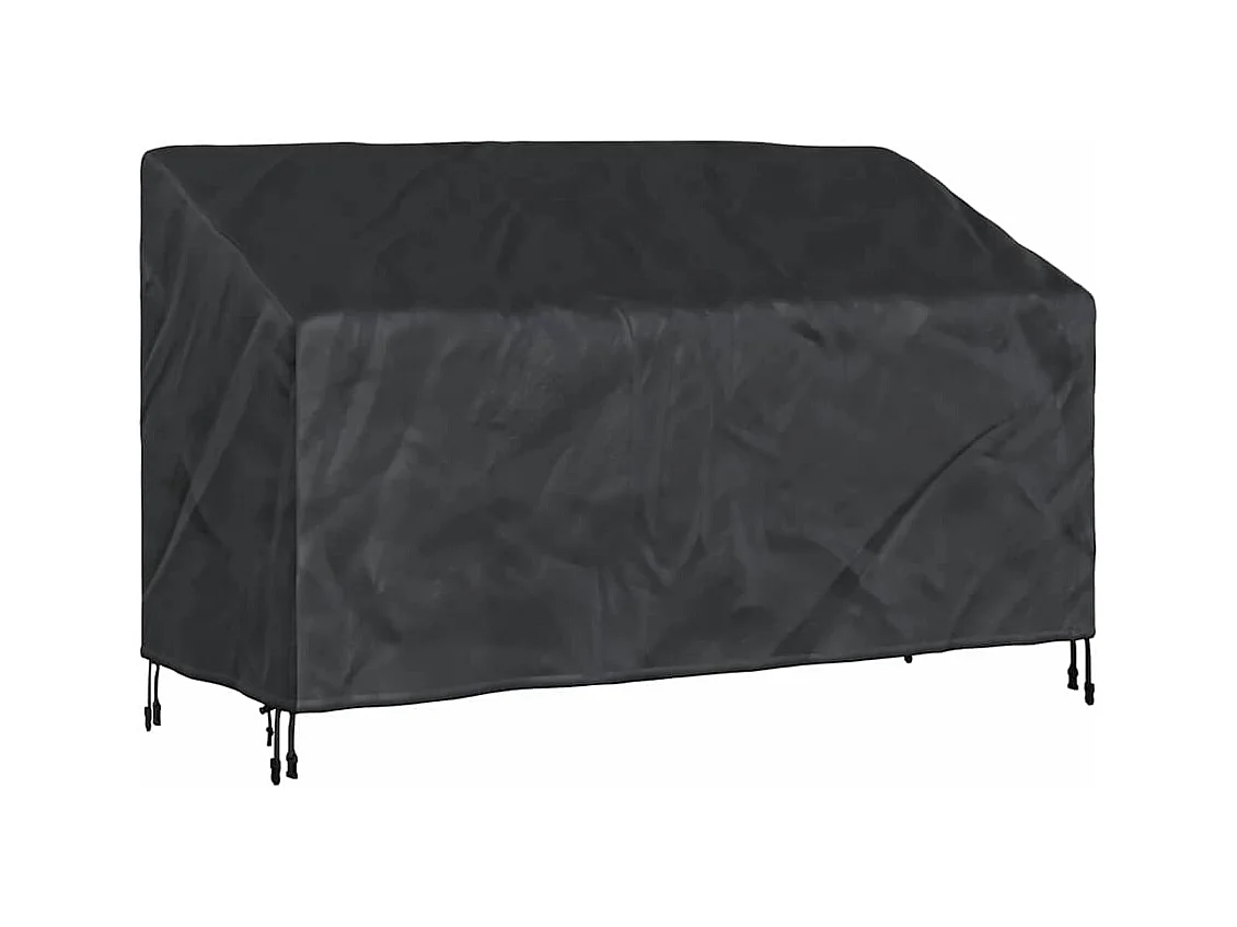 Tuinbankhoes Zwart 165 x 70 x 65 / 94 cm 210D stof