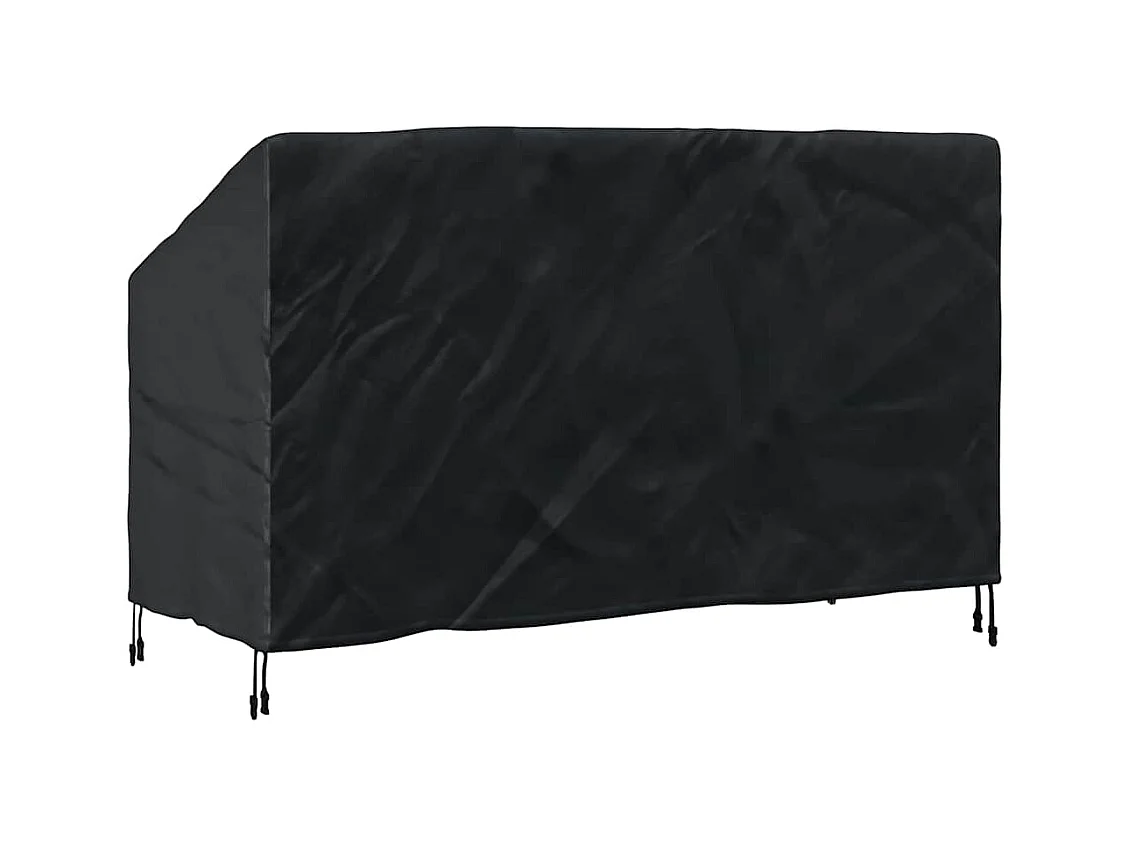 Tuinbankhoes Zwart 165 x 70 x 65 / 94 cm 210D stof