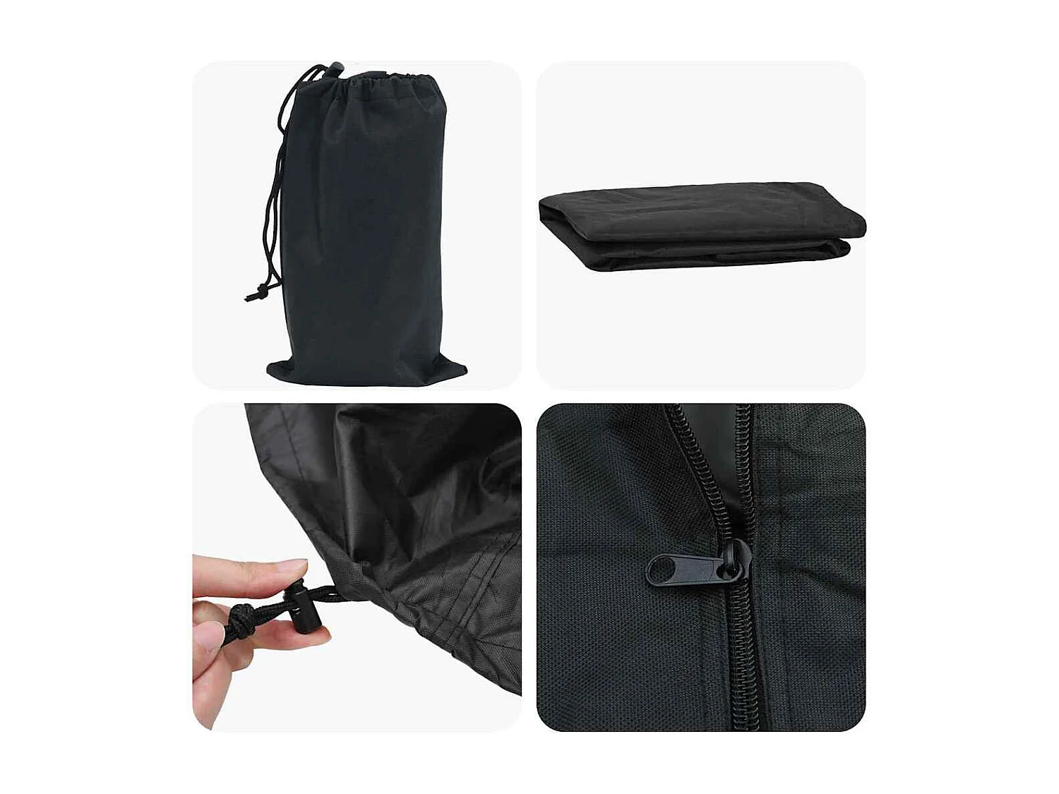 Housse pour mobilier d'extérieur 165 x 70 x 185 cm