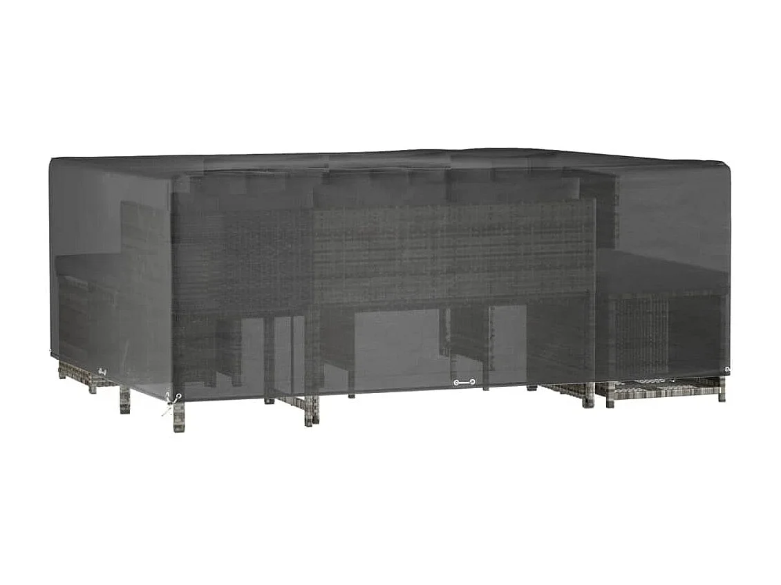 Funda para muebles de jardín 16 ojales 300x250x90cm rectangular