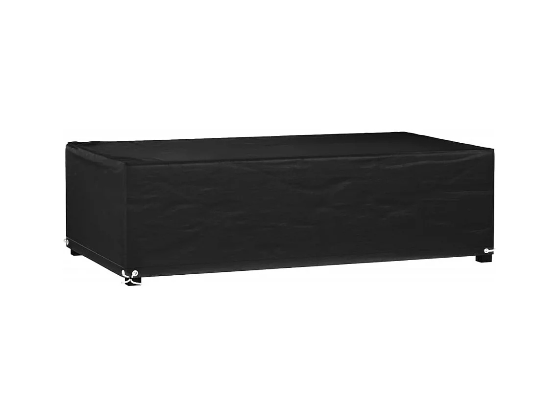 Copertura per mobili da giardino con 8 occhielli, 125 x 70 x 35 cm, rettangolare