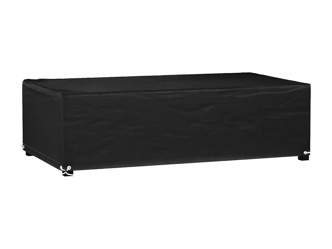 Copertura per mobili da giardino con 8 occhielli, 125 x 70 x 35 cm, rettangolare