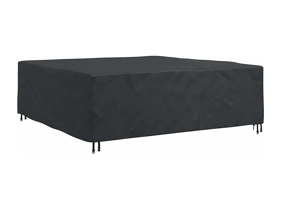 Housse pour mobilier d'extérieur Noir 220 x 220 x 70 cm 600D