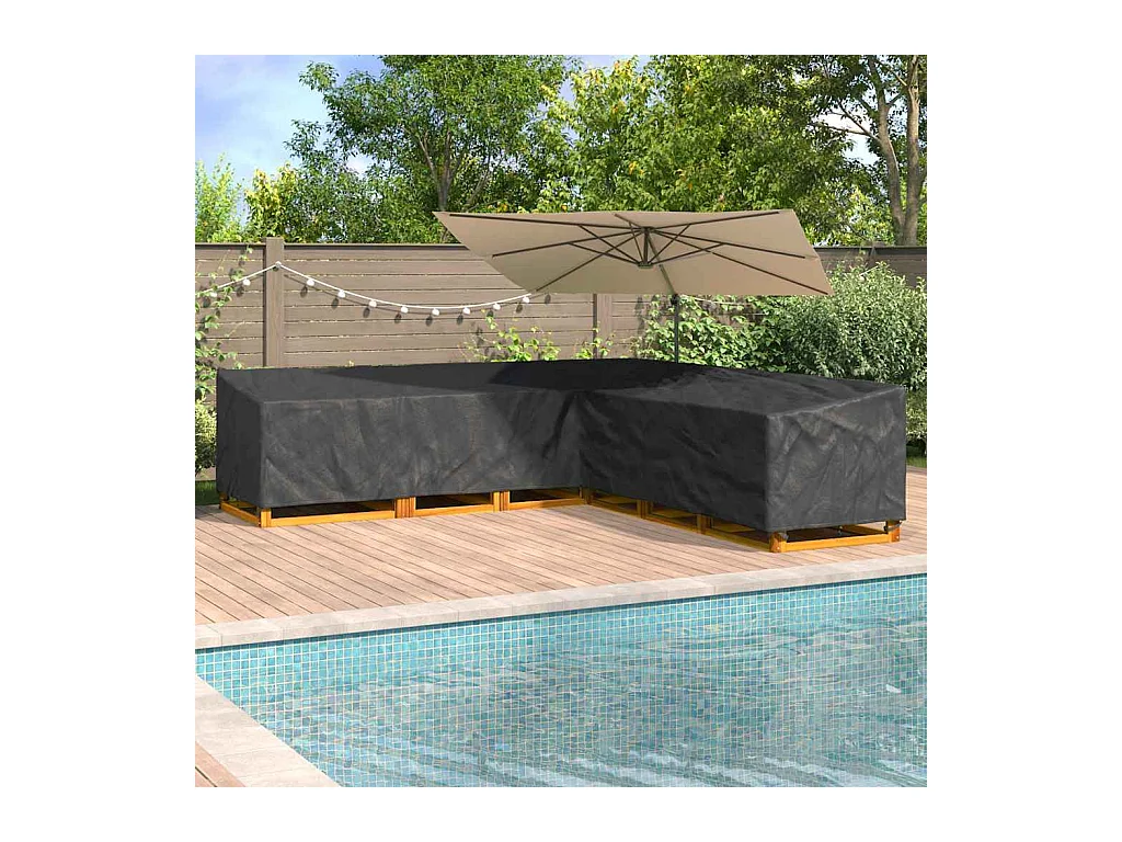 Housse pour mobilier d'extérieur 325 x 325 x 80 cm