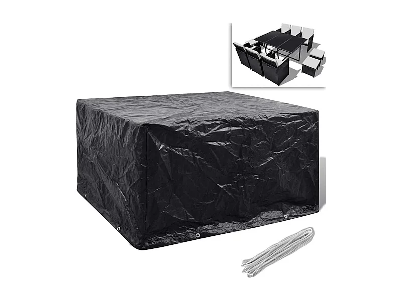 Funda para muebles de jardín con 8 ojales 172 x 113 x 73 cm