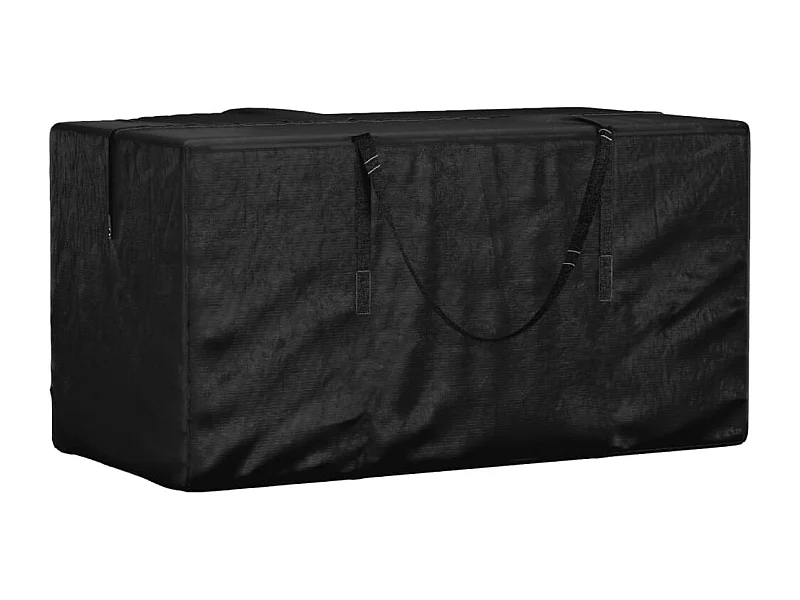 Opbergtas voor tuinkussens zwart 150x75x75 cm PE